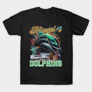 Miami Football The Icon $ Sidelines Graphics T-Shirt